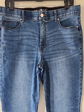 White House Black Market Women's Slim Straight Blue Jeans